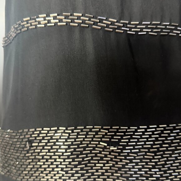 Bebe & Noir Black Sequin Beaded Tank Tops M / L & Earrings Statement Bundle - Picture 7 of 15